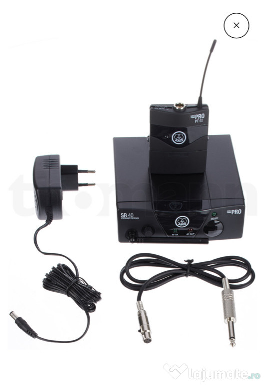Reciver AKG+cablu jack Roland fara oxigen