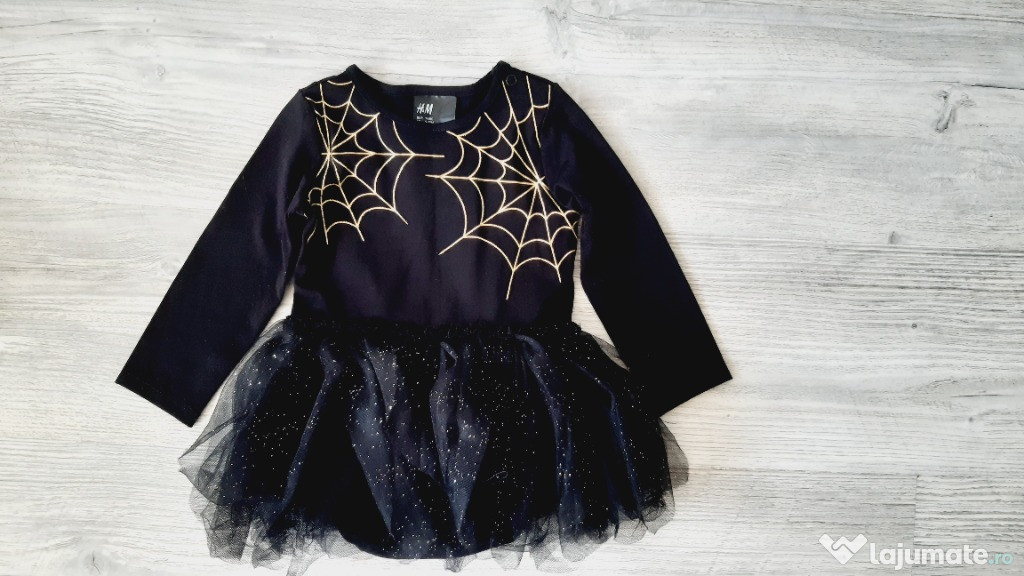 Body cu fusta din tul, Costum Halloween, 74-80cm