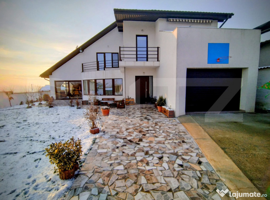 Casa moderna P+M, Panoramic OMV, 480mp curte, 220mp utili