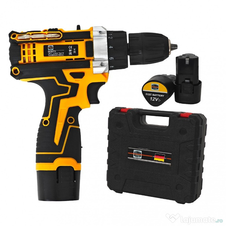 Autofiletanta cu 2 acumulatori, 12V , German Meister, accesorii