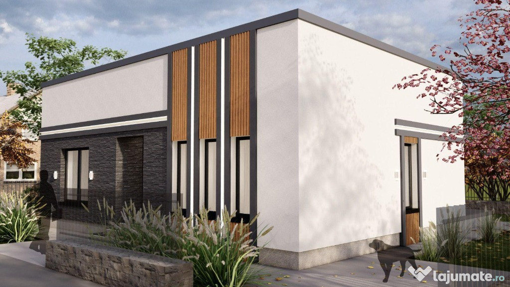 Casa individuala parter || 4 camere 2 bai || teren 309mp