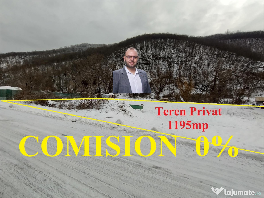 Ciclova, Teren Intravilan cu nr de Casa, 1195mp, La Sosea, Z