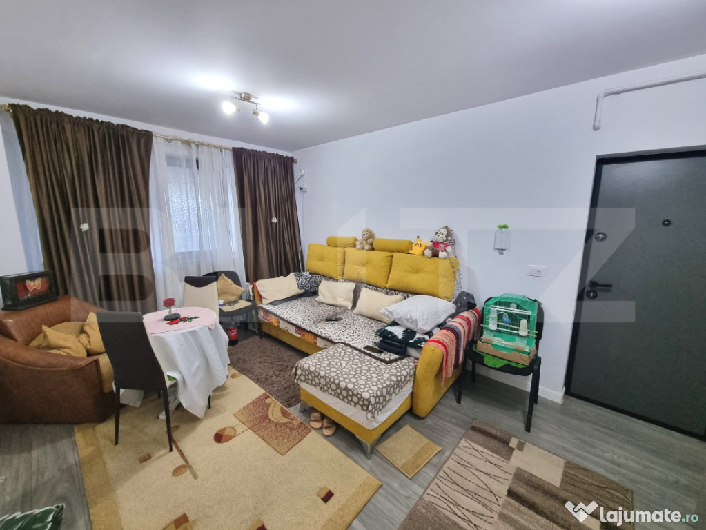 Apartament 1 camera, 33mp, nedecomandat, bloc nou, Visan