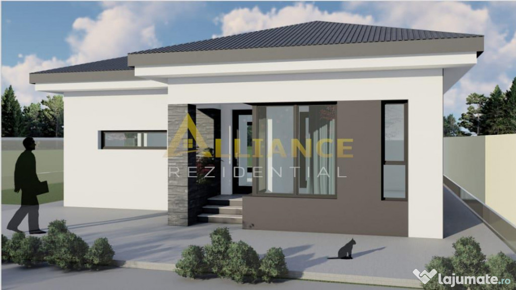 De vânzare casa pe parter - 3 camere, 2 bai, teren 376 mp