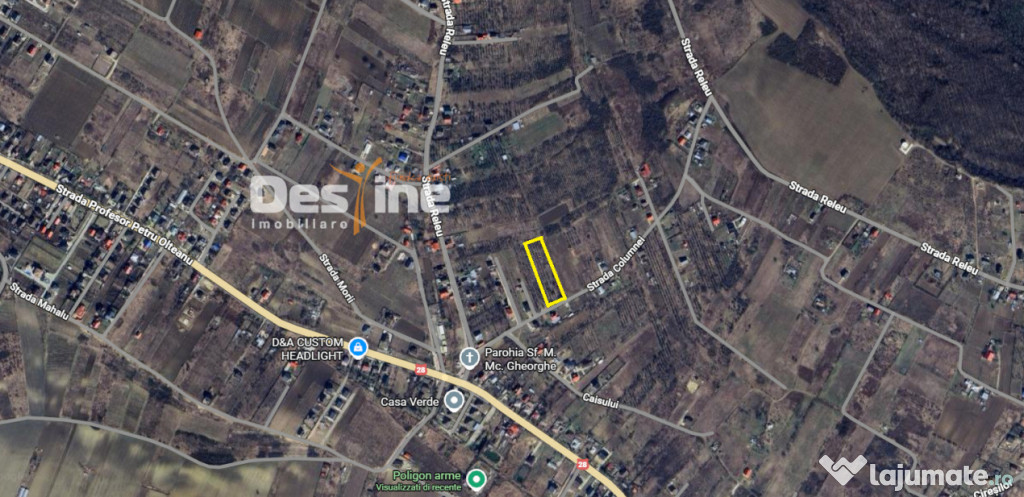 Tomesti-Chicerea, teren intravilan 3523 mp