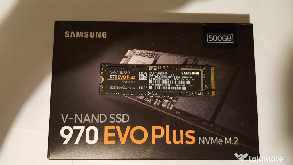 SSD Samsung 970 Evo Plus 500GB NVME PCI Express M.2 TLC