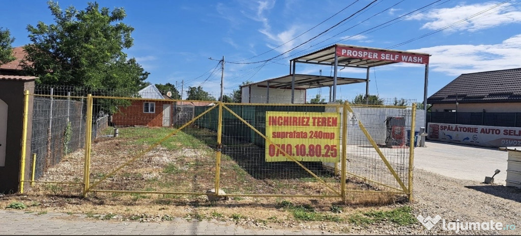 Închiriez teren supraf 240 mp