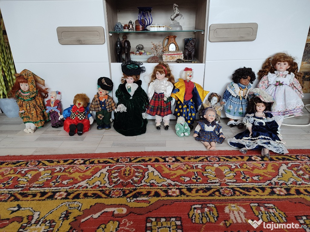 Papusi si clovni din portelan