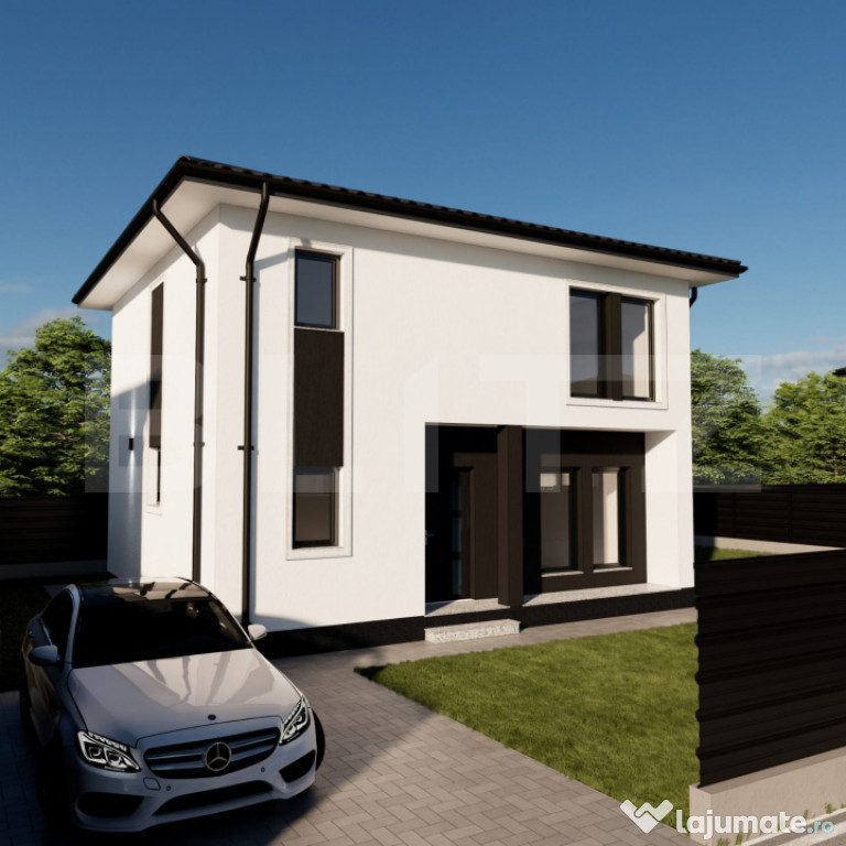 Casa moderna, materiale premium, 150 mp construiti, zona rez