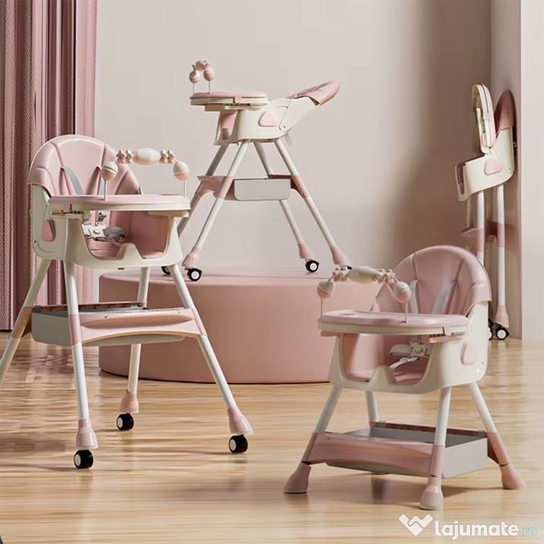 Scaunul de masa si joaca pentru copii Kinderplay Pink