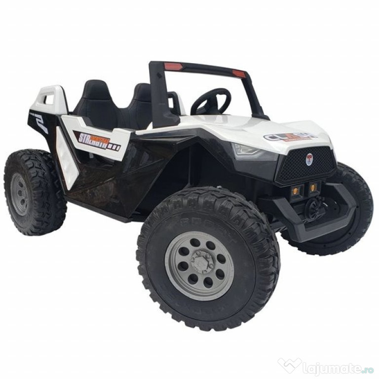 UTV electric pentru 4 copii, Kinderauto Buggy XXL 500W 24V 14Ah White