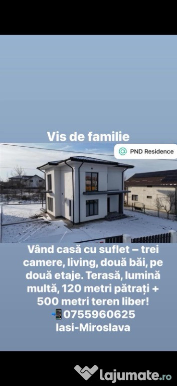 Vis de familie casa Miroslava, Iasi, PND Residence