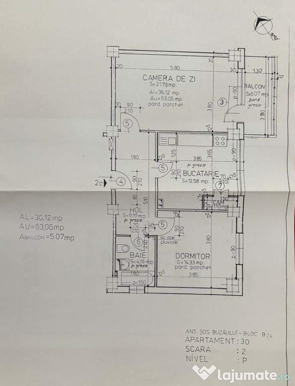 Apartament 2 camere - Ansamblu Buzaului