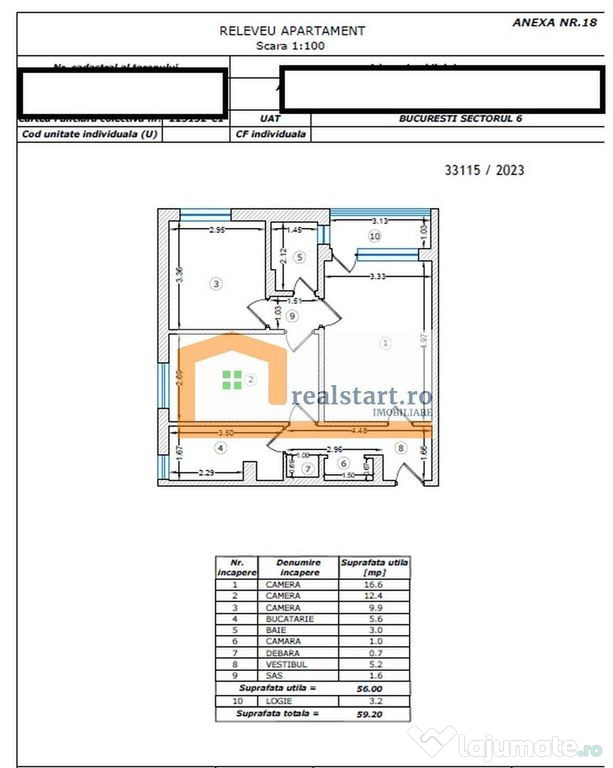 Bloc anvelopat, Romancierilor, toate instalatiile noi, 2 ...
