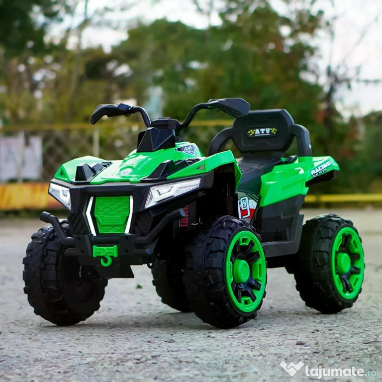 ATV electric pt. 2 copii 4x4 Kinderauto SuperOffroad V2, 4x45W Green