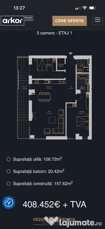 Apartament 3 camere Voluntari, Ilfov, Nord