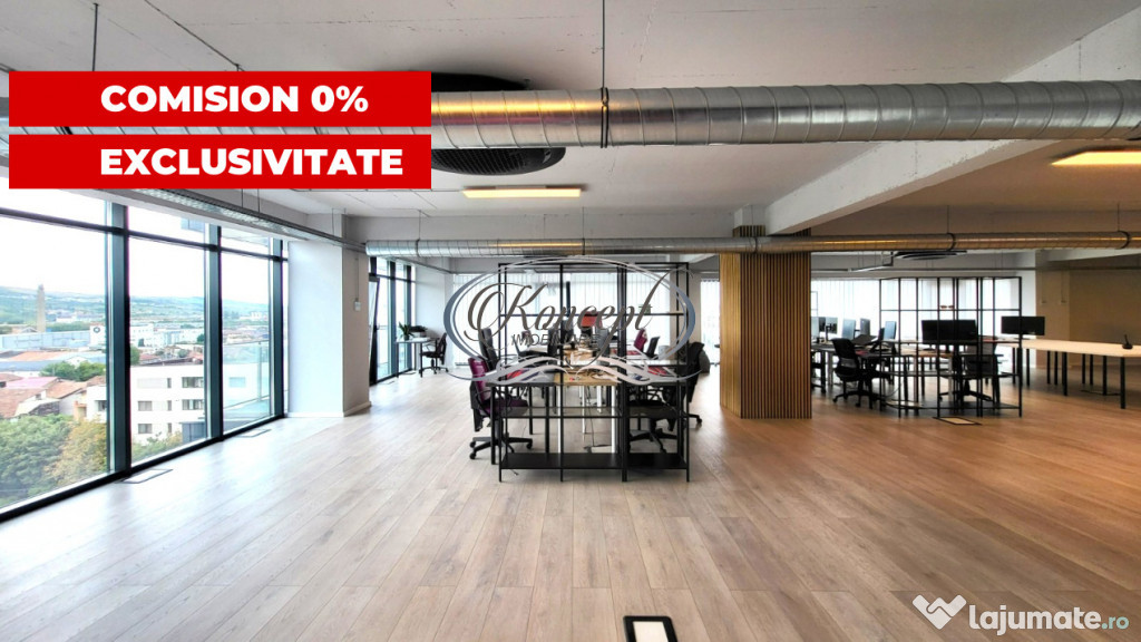Birou premium in Marasti, etaj integral, acces 24/7 securiza