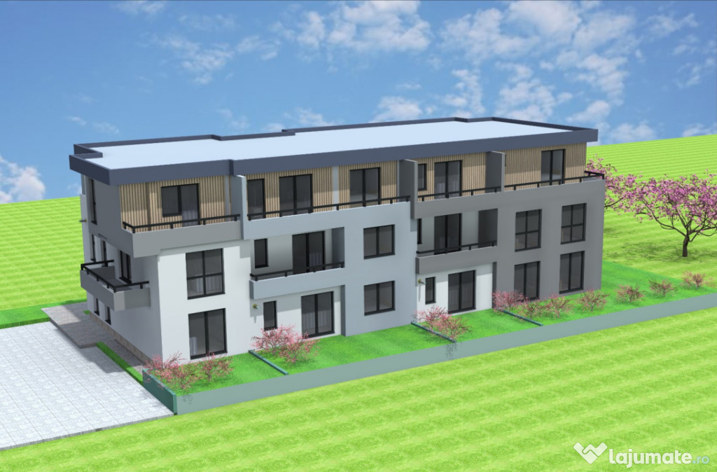Apartament bloc nou terasa 6mp plus parcare inclusă TVA in
