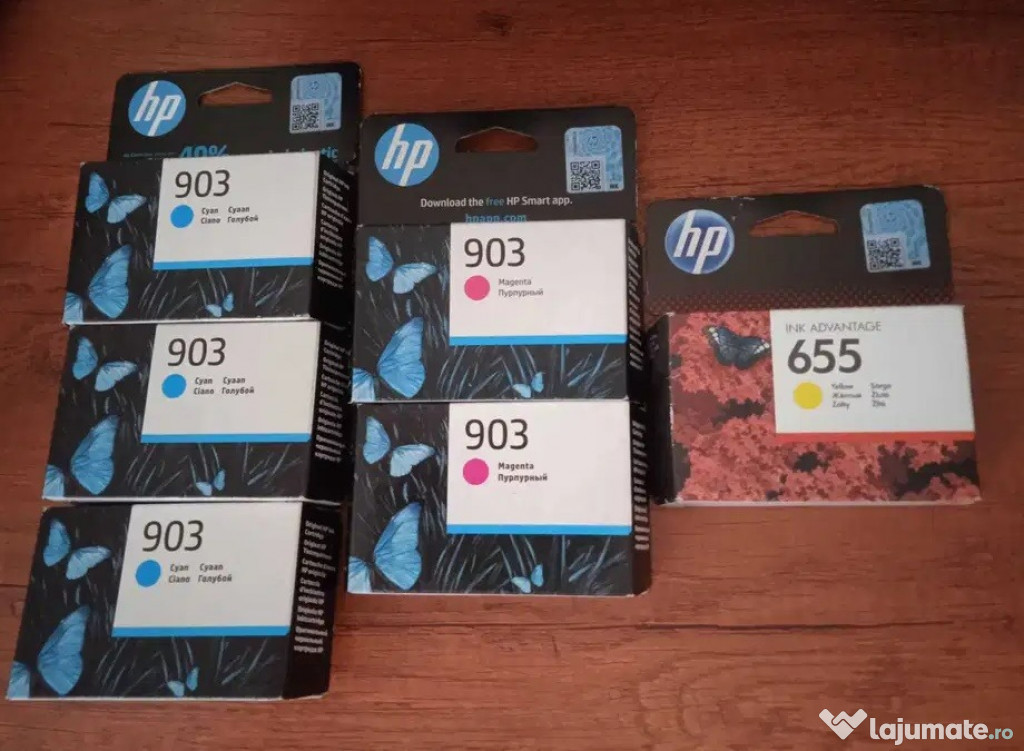 Vand cartuse imprimanta HP 903 si 655
