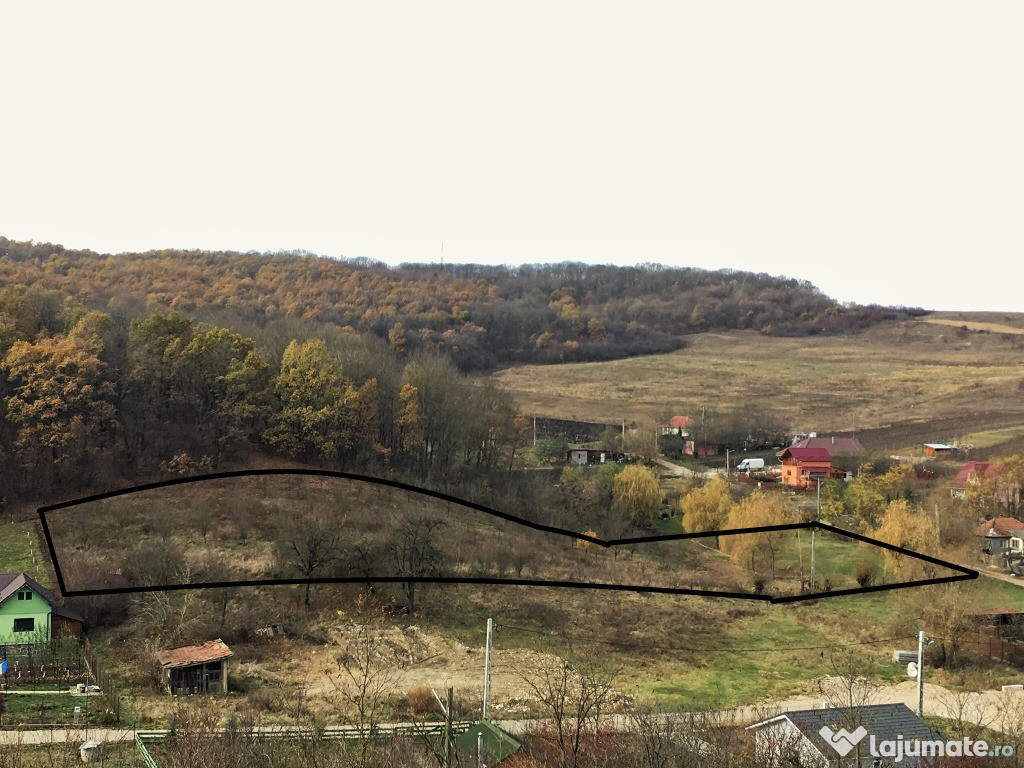 Teren Intravilan Cluj - peisaj de vis,livada,padure 4800mp