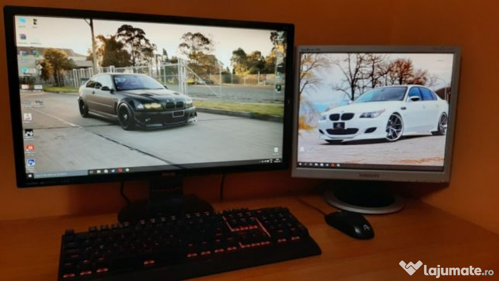 Sistem PC + monitor, tastatura si mouse