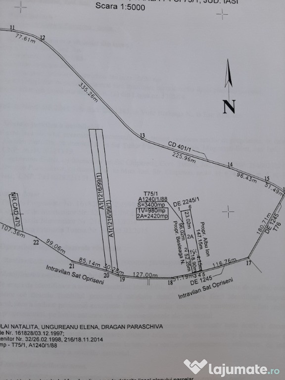 Teren extravilan 3400mp