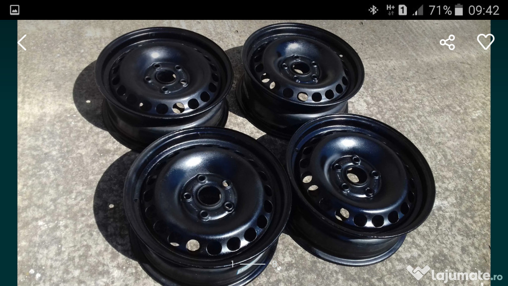 Jante 5×112 R 15 Audi, VW, Skoda. 4 bucati