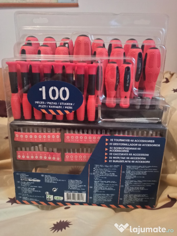 Set 100 de șurubelnițe