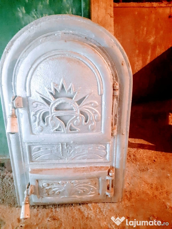 Ușa sobă cu cenușar și grătar