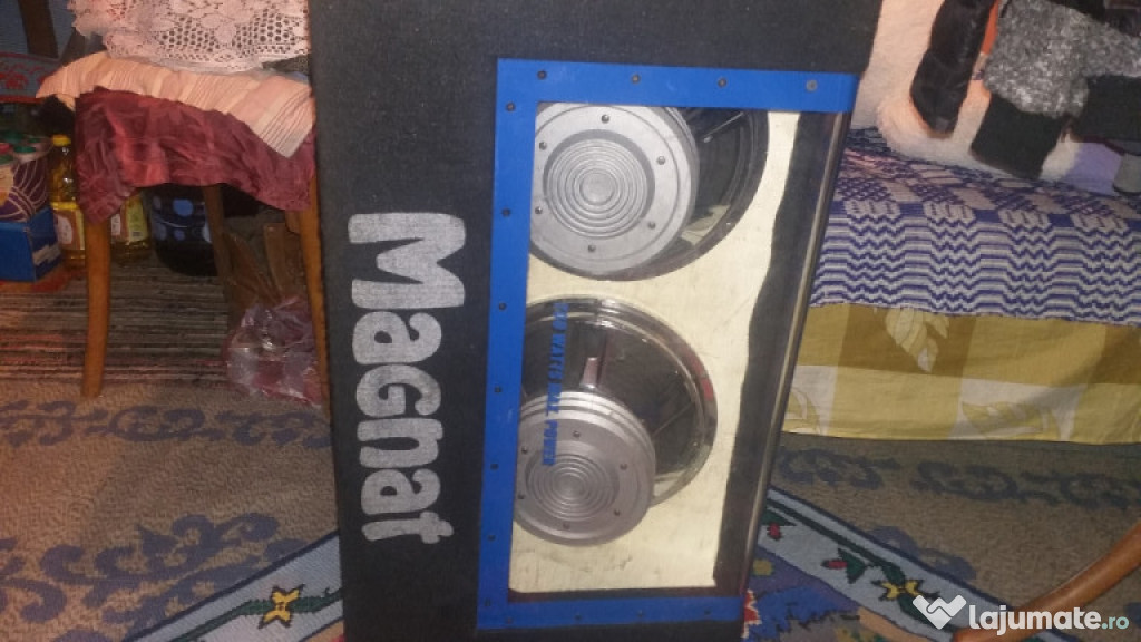 Subwoofer magnat 750w si statie mac 250w