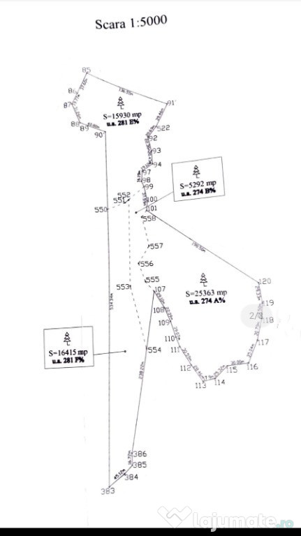 Padure rasinoase, 6,3 ha