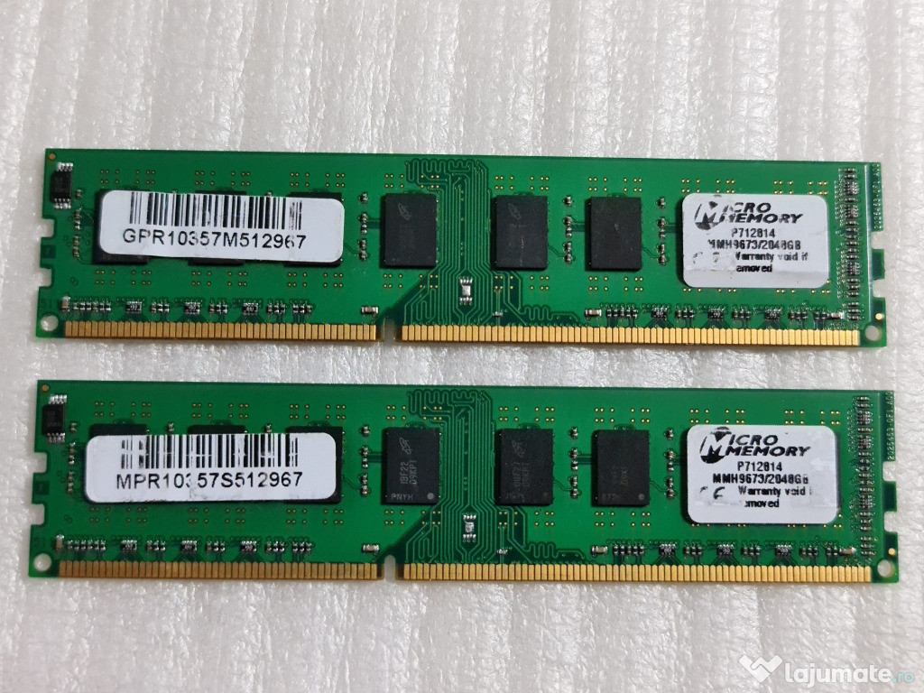 Memorie RAM desktop MicroMemory 2GB DDR3 1333MHz PC3-10600Mh