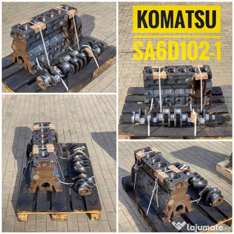 Bloc motor, arbore cotit Komatsu SA6D102-1