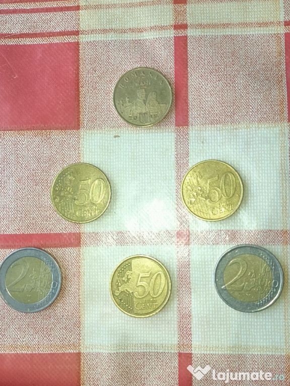 Monede vechi de colecție din anul 2002 de 2euro centi