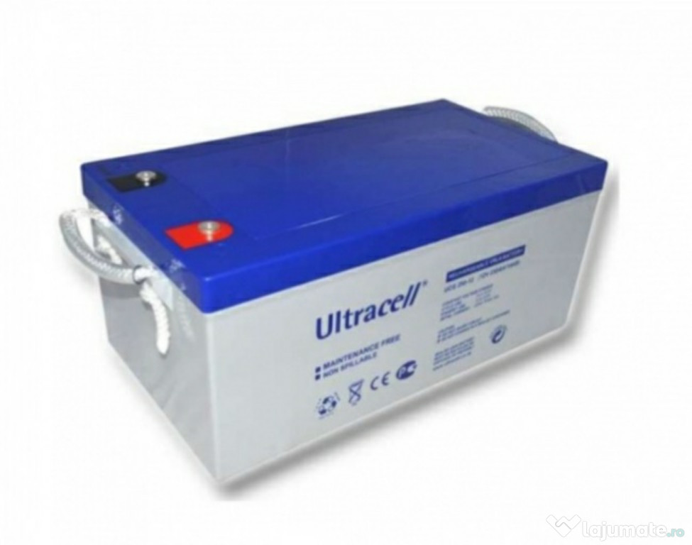 Acumulator gel, ultracell 12V, 250A