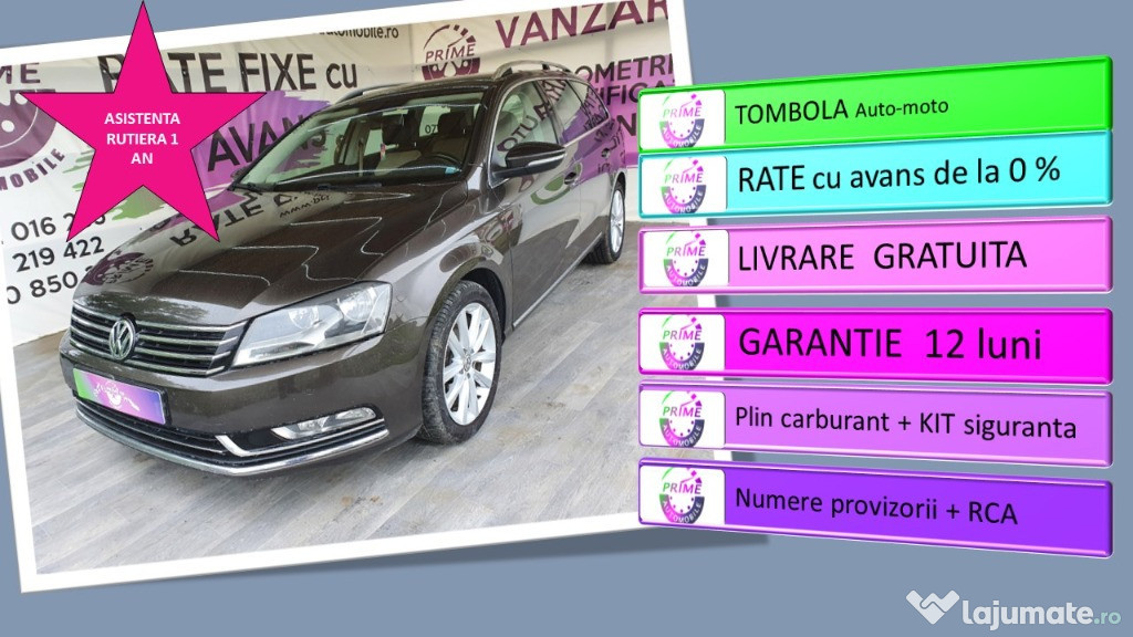 **Vw passat b7 variant bluemotion echipare highline**