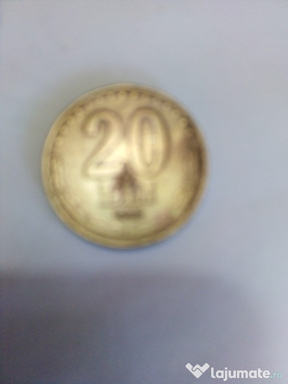 Moneda cu valoare 20 Lei 1992 cu Ștefan cel MARE