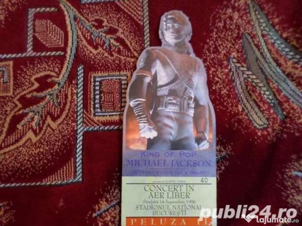 Bilet concert Michael Jackson History World Tour 1996