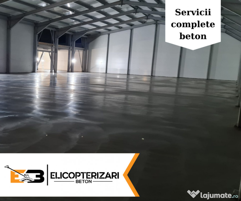 Turnare și elicopterizare beton - 2000 mp/zi.