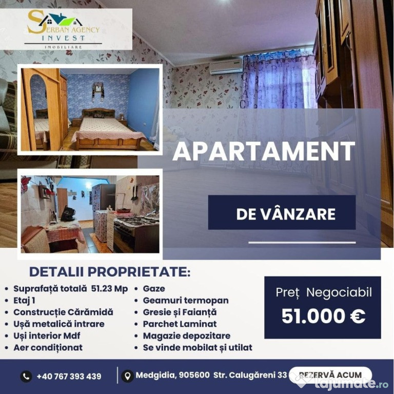 Apartament 2 camere zonă centrală