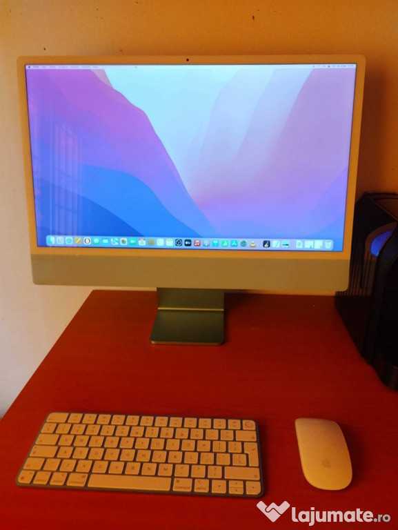 Sistem Desktop PC iMac 24" (2021) cu procesor Apple M1, 24", Retina 4.