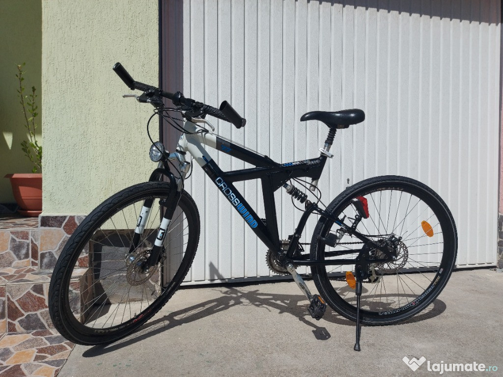 Bicicleta MTB CrossWind Frane Disc-Cauciucuri noi-Full Shimano.