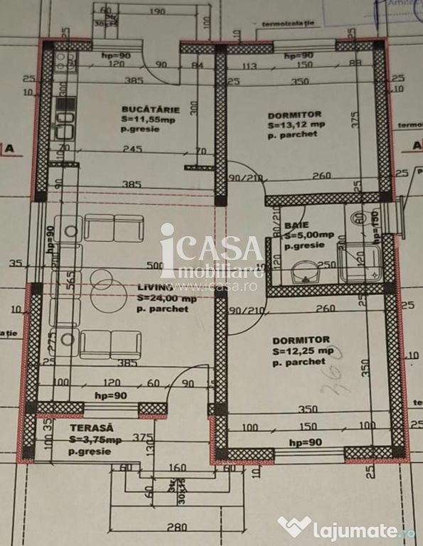 Casa 3 camere, 684 mp teren, Carligei