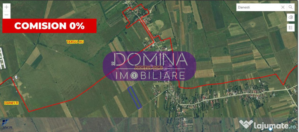 Teren 10.000 mp, situat în comuna Dănesti, sat Bucureasa