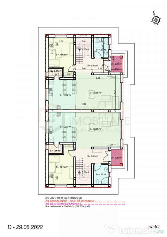 Duplex - toate utilitatile - teren generos