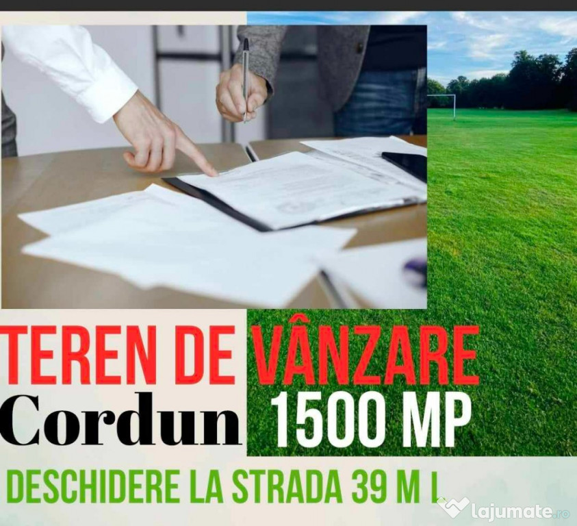 Teren intravilan Cordun