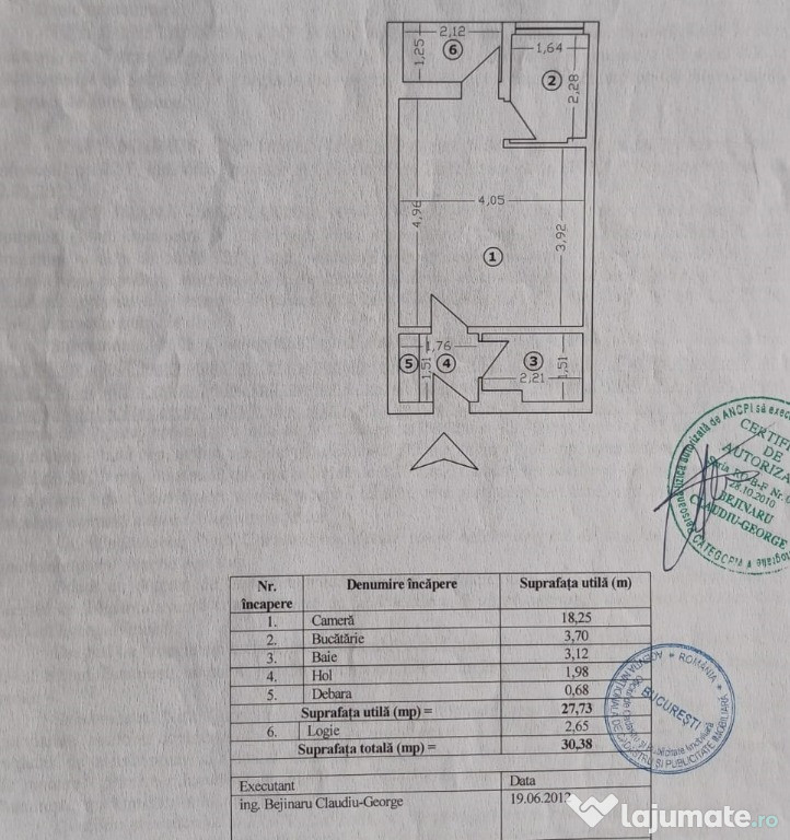 Brancoveanu, str. Turnu Magurele.Apartament 1 camere,spatioasa!