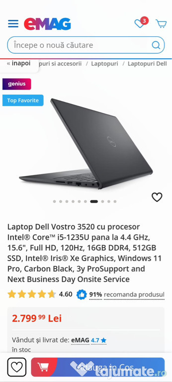 Laptop Dell Vostro 3520 i5