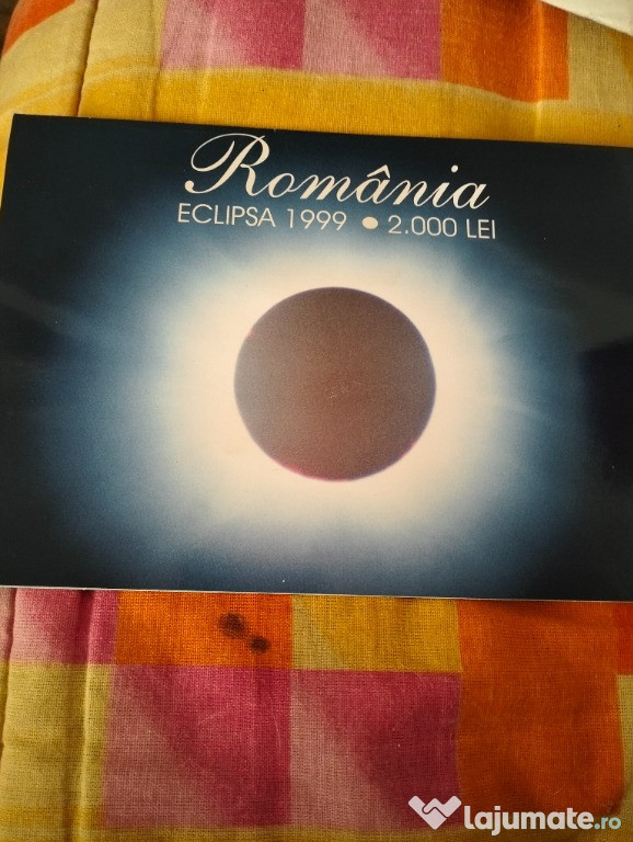 Vând bancnota 2000 lei eclipsa 1999