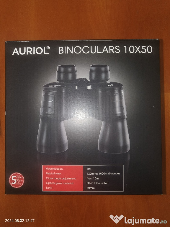 Vând binoclu Auriol 10x50